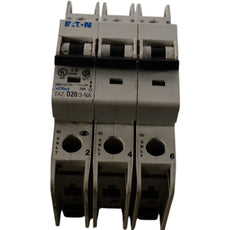 Eaton FAZ-D20/3-NA 20A 3P 480Y/277V D-Curve DIN Rail Circuit Breaker MCB