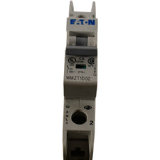 Eaton WMZT1D02 2A 1P 480Y/277V D-Curve DIN Rail Circuit Breaker UL 489
