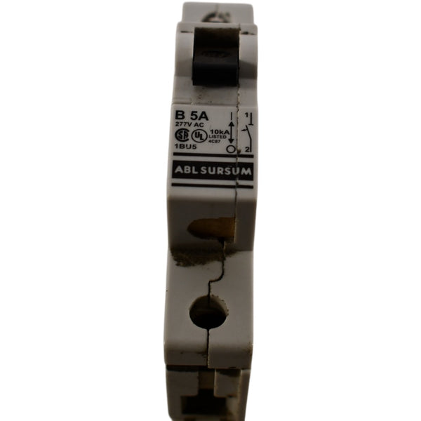 Altech 1BU5 B 5A 1-Pole 277V DIN Rail Circuit Breaker UL 1077 ABL Surs ...