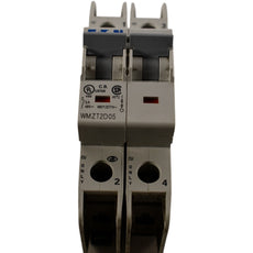 Eaton WMZT2D05 5A 2P 480Y/277V D-Curve DIN Rail Circuit Breaker MCB