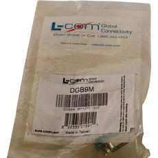 NEW L-Com DGB9M Slimline D-Sub Gender Changer DB9 Male/Male Shielded