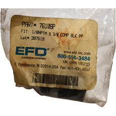 NEW Nordson EFD 7610BP 1/8'' NPT Male x 3/8'' Compression Polypropylene Fitting