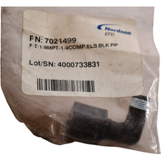 NEW Nordson EFD 7021499 1/8'' MPT x 1/4'' Tube Comp. Elbow Fitting