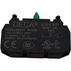 NEW Deca A20-E10P 1NO Contact Block for 22mm Push Buttons