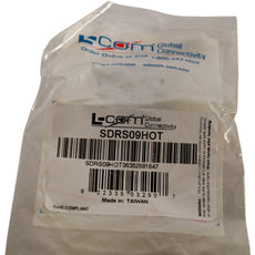 NEW L-Com SDRS09HOT Metalized DB9/HD15 Hood Kit 2 Hoods/2 Screws Shielded