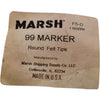 Pack of 8 Marsh F5-D Round Felt Tips for M99 Refillable Markers