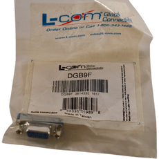 NEW L-Com DGB9F Slimline DB9 Female/Female D-Sub Gender Changer Adapter