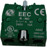 NEW EEC Controls R-NO Contact Block 1NO A600 240V 10A 22mm R-Series