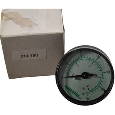 NEW Numatics 214-190 Pressure Gauge 0-60PSI 2'' Face 1/4'' Center Back