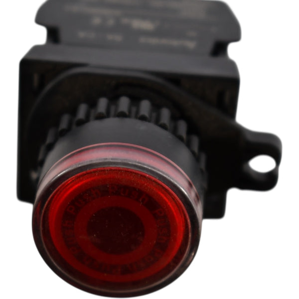 Autonics S2PR-P3RAD 22mm Extended Red Illuminated Push Button 1NO 12-3 ...