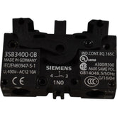NEW Siemens 3SB3400-0B 22mm Contact Block 1NO Screw Terminal Front Mount