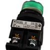 Fuji Electric AR22E0L-E3 22mm Momentary Illuminated Push Button 24V LED Green