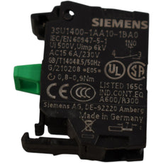 NEW Siemens 3SU1400-1AA10-1BA0 22mm Contact Block 1NO Screw Terminal