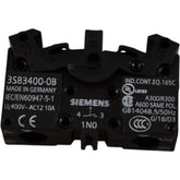 NEW Siemens 3SB3400-0B 22mm Contact Block 1NO Screw Terminal Front Mount
