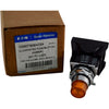 NEW EATON 10250T828AD24 Illuminated Push Button 30.5mm 24VAC/DC 1NO 1NC AMBER