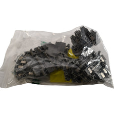 Lot of 14 Woertz 3430 Feed-Through Terminal Block 4mm� 30A 600V DIN Rail Gray