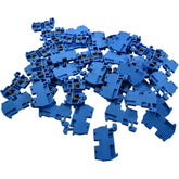 Lot of 48 NEW Euro Q 2.5/3.5 Blue Terminal Block 20A 600V Morsettitalia DIN