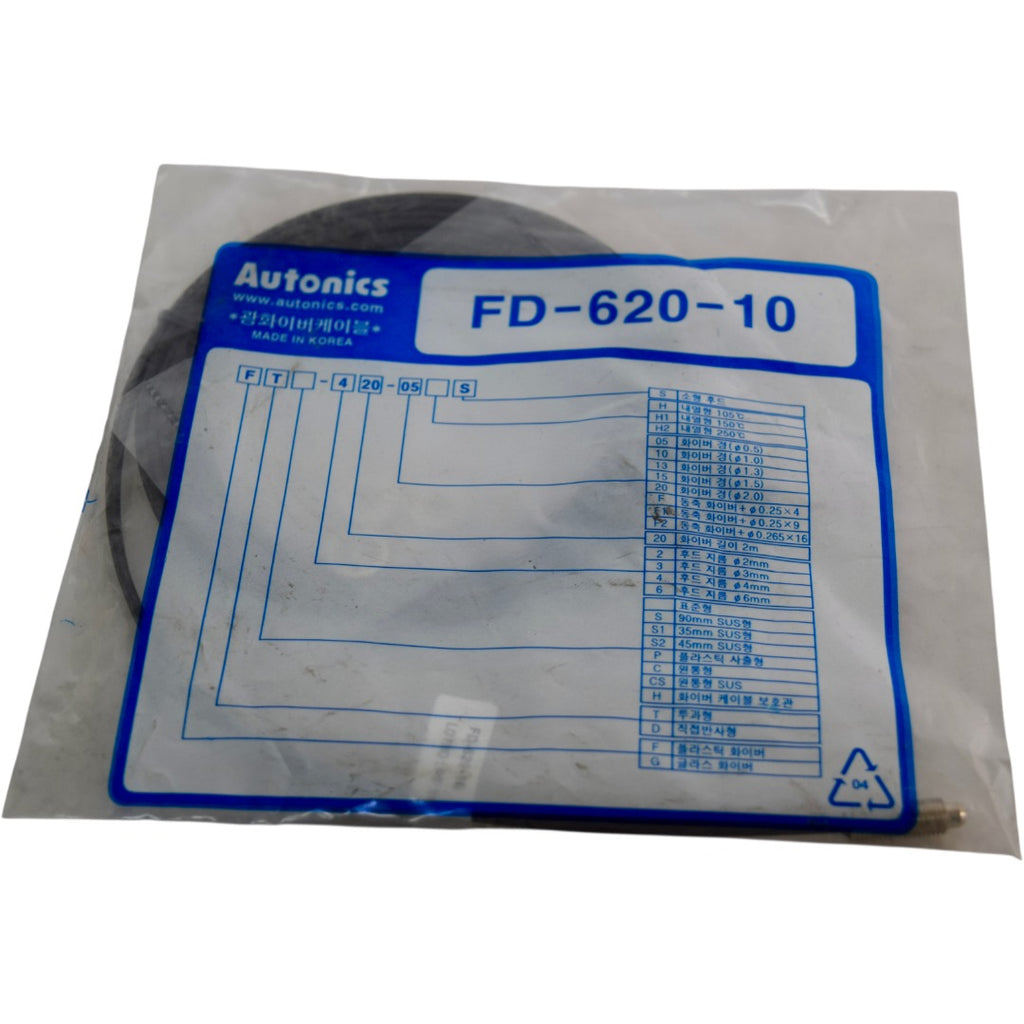 NEW Autonics FD-620-10 Fiber Optic Cable Diffuse Reflective 120mm M6 R ...