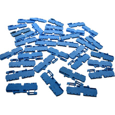 Lot of 35 Morsettitalia Euro QM2/2 2.5/35 Blue Terminal Block 20A 600V DIN