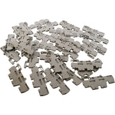 Lot of 31 Morsettitalia Euro QD 2.5/3.5 Terminal Block 20A 600V DIN Rail Gray