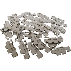 Lot of 31 Morsettitalia Euro QD 2.5/3.5 Terminal Block 20A 600V DIN Rail Gray