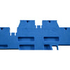 Lot of 60 Morsettitalia Euro QD 2.5/3.5 Blue Terminal Block 20A 600V DIN Rail