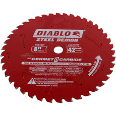 NEW DIABLO D0842CF 8'' 42T Cermet II Saw Blade 5/8'' Arbor TCG Metal Stainless Steel
