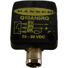 Banner Q10AN6RQ Photoelectric Receiver NPN 1.8m Range 10-30VDC QD