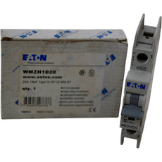 NEW Eaton WMZH1D20 Miniature Circuit Breaker 20A 1P D-Curve 14kA 277VAC DIN Rail