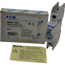 NEW Eaton WMZT1D07 Miniature Circuit Breaker 7A 1P D-Curve 10kA 277VAC UL 489