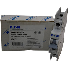 NEW Eaton WMZT1D16 Miniature Circuit Breaker 16A 1P D-Curve 10kA 277V AC UL 489