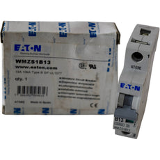 NEW Eaton WMZS1B13 13A 1P Type B Circuit Breaker 277V AC 10kA DIN Rail