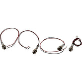 NEW Lot 4 Sloan LED Panel Mount Indicator Yellow 24VDC 6mm Leads 621-243