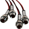 NEW Lot 4 Sloan LED Panel Mount Indicator Red 24VDC 6mm Leads 621-241