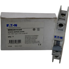 NEW Eaton WMZH1C20 Miniature Circuit Breaker 20A 1P Type C UL 489 277V 14kA DIN