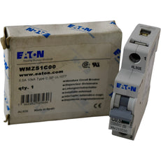 NEW Eaton WMZS1C00 Miniature Circuit Breaker 0.5A 1P Type C UL 1077 10kA 277V AC