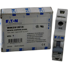 NEW Eaton WMZS1B15 Miniature Circuit Breaker 15A 1P Type B UL 1077 10kA 277V