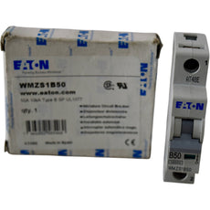 NEW Eaton WMZS1B50 Miniature Circuit Breaker 50A 1P Type B UL 1077 10kA 277V