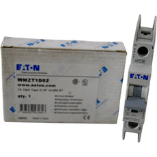 NEW Eaton WMZT1D02 Miniature Circuit Breaker 2A 1P Type D UL 489 10kA 480/277V