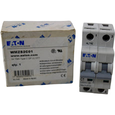 NEW Eaton WMZS2C01 Miniature Circuit Breaker 1A 2P Type C UL 1077 10kA 277/480V