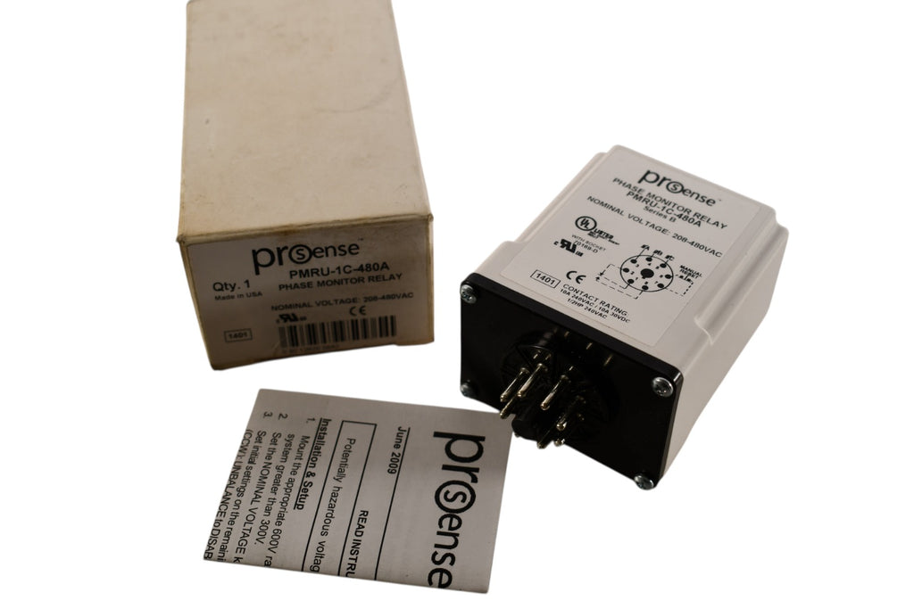 NEW Prosense PMRU-1C-480A Phase Monitor Relay 190-500 VAC 8-Pin – VB ...