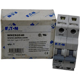 NEW Eaton WMZS2C40 Circuit Breaker 40A 2P Type C UL 1077 10kA 277/480V DIN
