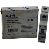 NEW Eaton WMZS1D20 Miniature Circuit Breaker 20A 1P Type D UL 1077 277/480V