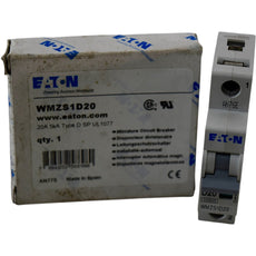 NEW Eaton WMZS1D20 Miniature Circuit Breaker 20A 1P Type D UL 1077 277/480V
