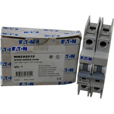 NEW Eaton WMZH2C15 Miniature Circuit Breaker 15A 2P Type C UL 489 14kA 480V