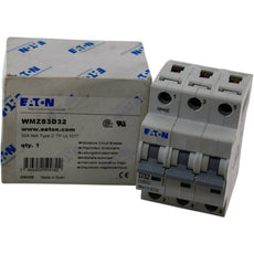 NEW Eaton WMZS3D32 Circuit Breaker 32A 3P Type D UL 1077 10kA 277/480V DIN