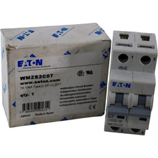 NEW Eaton WMZS2C07 Circuit Breaker 7A 2P Type C UL 1077 10kA 277/480V DIN