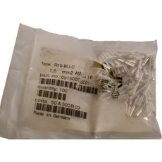 Pack of 75 NEW Harting R15-BU-C Han D Female Crimp Contacts 16AWG Silver