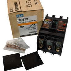 NEW FUJI SG53B 30A Earth Leakage Circuit Breaker 3P 200-550VAC 30mA 10kA
