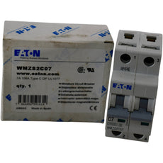 NEW Eaton WMZS2C07 7A 2P Type C Circuit Breaker UL 489 480/277V 10kA